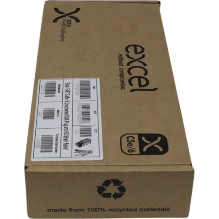 Excel Fast RJ45 Plug And HD Boots 100 Pack - Suitable For UUTP Category 5e And 6 100-117-100 10 Excel Fast RJ45 Plug And HD Boots 100 Pack - Suitable For UUTP Category 5e And 6 100-117-100 - Image 8