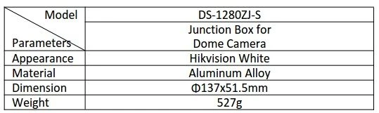 Hikvision DS-1280ZJ-S Junction Box 12 Hikvision DS-1280ZJ-S Junction Box - Image 10