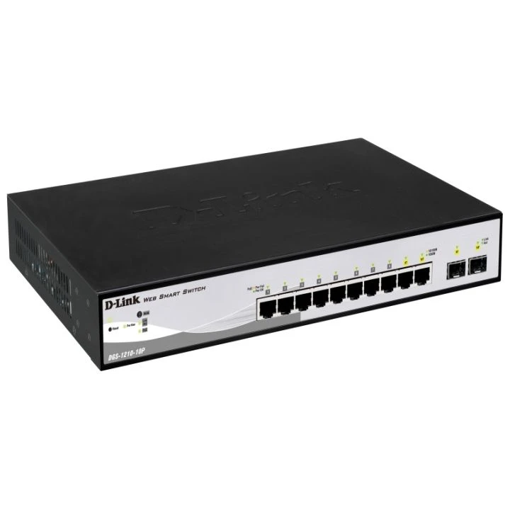D Link D-Link DGS-1210-10P 10-Port Smart PoE+ Switch 3 D Link D-Link DGS-1210-10P 10-Port Smart PoE+ Switch
