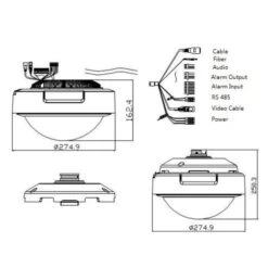Hikvision PanoVu DS-2DP1636-D 16MP Panoramic Camera -TP-Link Store ds 2dp1636 d dimensions