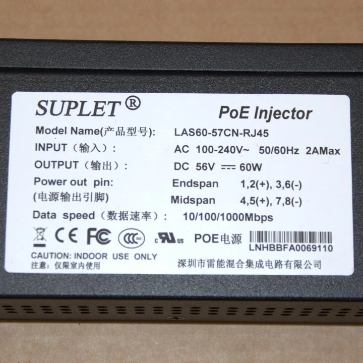 Hikvision LAS60-57CN-RJ45 PoE Injector For Hikvision PTZ 5 Hikvision LAS60-57CN-RJ45 PoE Injector For Hikvision PTZ - Image 3