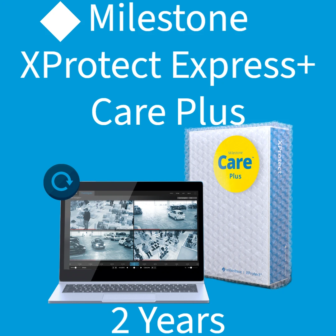 Milestone 2 Years Care Plus For XProtect Express+ Device License 3 Milestone 2 Years Care Plus For XProtect Express+ Device License