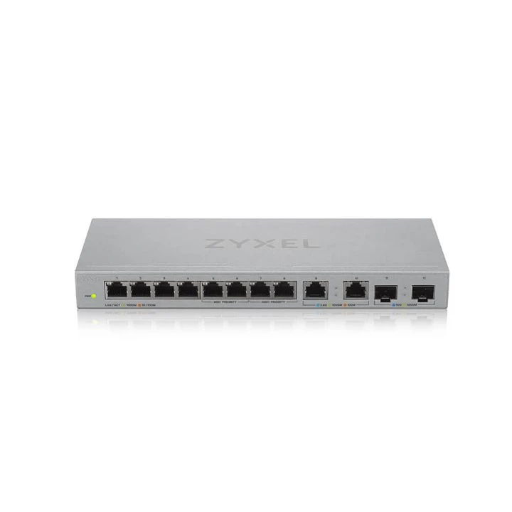 Zyxel XGS1210-12 12-Port Web-Managed Multi-Gigabit Switch With 2-Port 2.5G And 2-Port 10G SFP+ 3 Zyxel XGS1210-12 12-Port Web-Managed Multi-Gigabit Switch With 2-Port 2.5G And 2-Port 10G SFP+