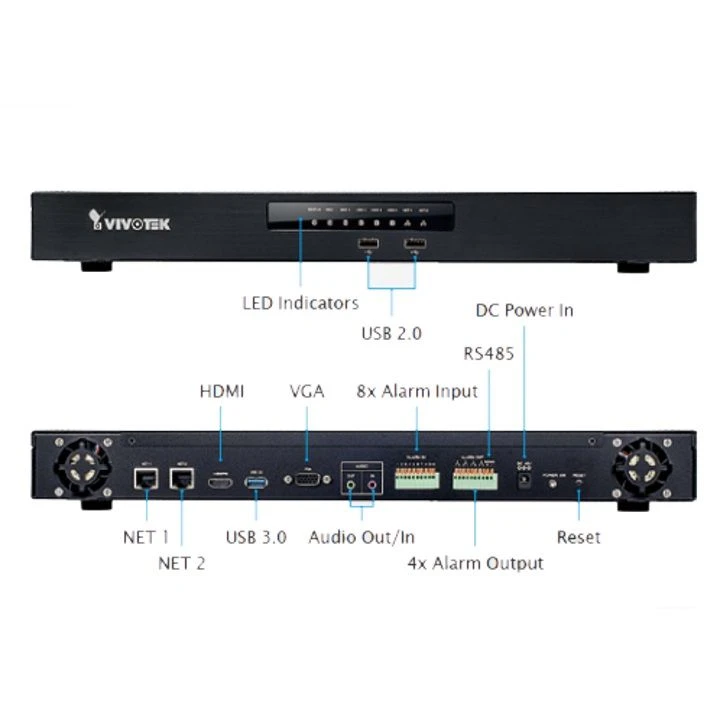 Vivotek ND9541 32 Channel Embedded Network Video Recorder 4 Vivotek ND9541 32 Channel Embedded Network Video Recorder - Image 2