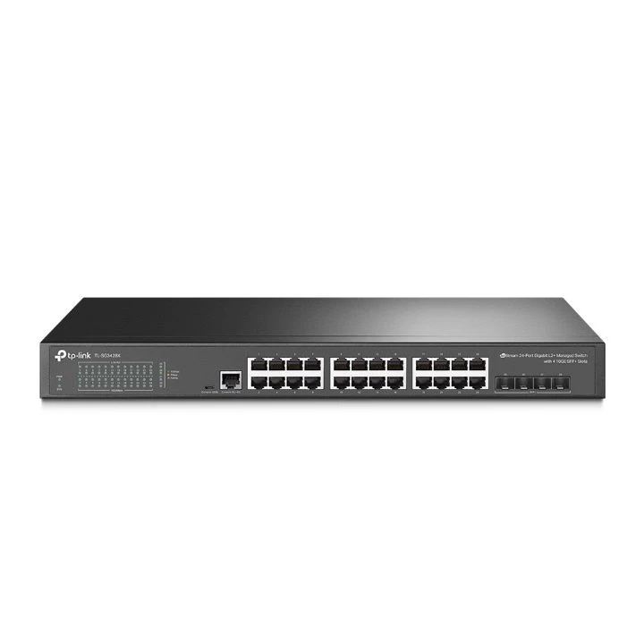 TP-Link TL-SG3428XMP JetStream 24-Port Gigabit And 4-Port 10GE SFP+ L2+ Managed Switch With 24-Port PoE+ 3 TP-Link TL-SG3428XMP JetStream 24-Port Gigabit And 4-Port 10GE SFP+ L2+ Managed Switch With 24-Port PoE+