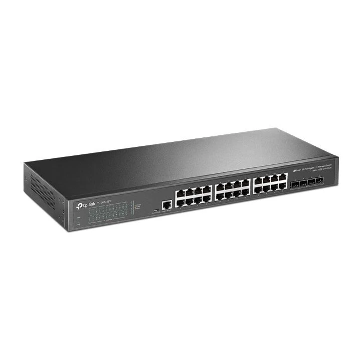TP-Link TL-SG3428XMP JetStream 24-Port Gigabit And 4-Port 10GE SFP+ L2+ Managed Switch With 24-Port PoE+ 4 TP-Link TL-SG3428XMP JetStream 24-Port Gigabit And 4-Port 10GE SFP+ L2+ Managed Switch With 24-Port PoE+ - Image 2