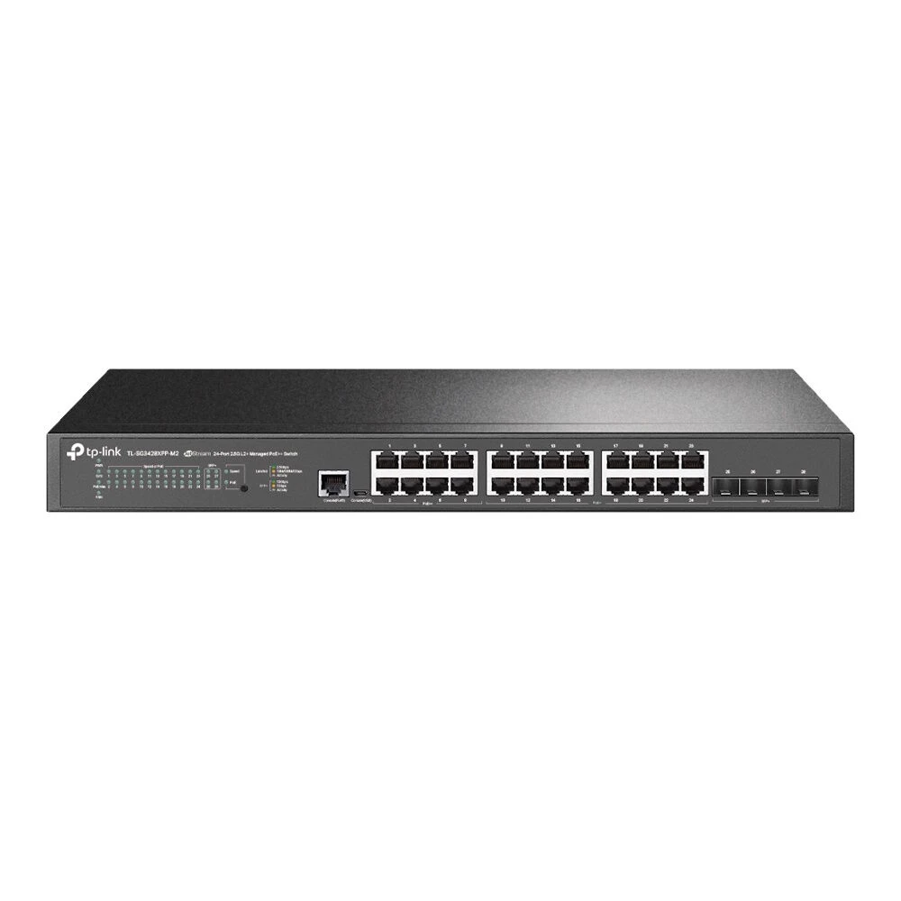 TP-Link TL-SG3428XPP-M2 JetStream 24-Port 2.5GBASE-T And 4-Port 10GE SFP+ L2+ Managed Switch With 16-Port PoE+ & 8-Port PoE++ 3 TP-Link TL-SG3428XPP-M2 JetStream 24-Port 2.5GBASE-T And 4-Port 10GE SFP+ L2+ Managed Switch With 16-Port PoE+ & 8-Port PoE++
