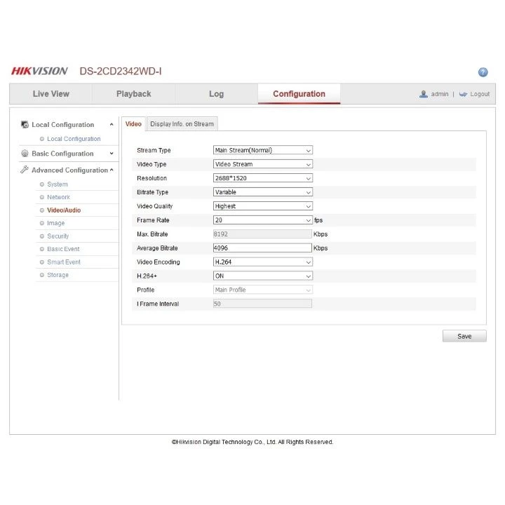 Hikvision DS-2CD2342WD-I 4mm 4MP WDR EXIR Turret Network Camera 14 Hikvision DS-2CD2342WD-I 4mm 4MP WDR EXIR Turret Network Camera - Image 12