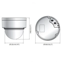 Wisenet XNV-6085 2MP Vandal-Resistant DPTRZ Dome Camera 7 Wisenet XNV-6085 2MP Vandal-Resistant DPTRZ Dome Camera -TP-Link Store xnv 6085 dimensions