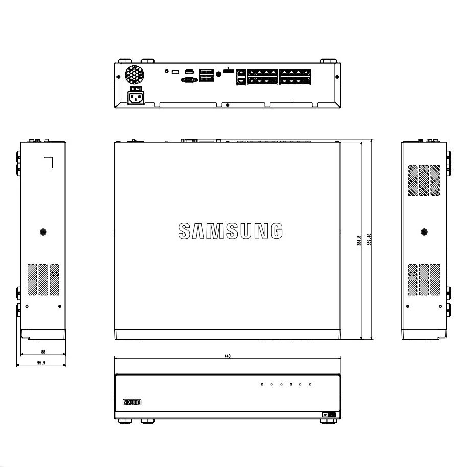 *Special Offer* Wisenet XRN-1610S 16 Channel Network Video Recorder - Repaired 7 *Special Offer* Wisenet XRN-1610S 16 Channel Network Video Recorder - Repaired - Image 5